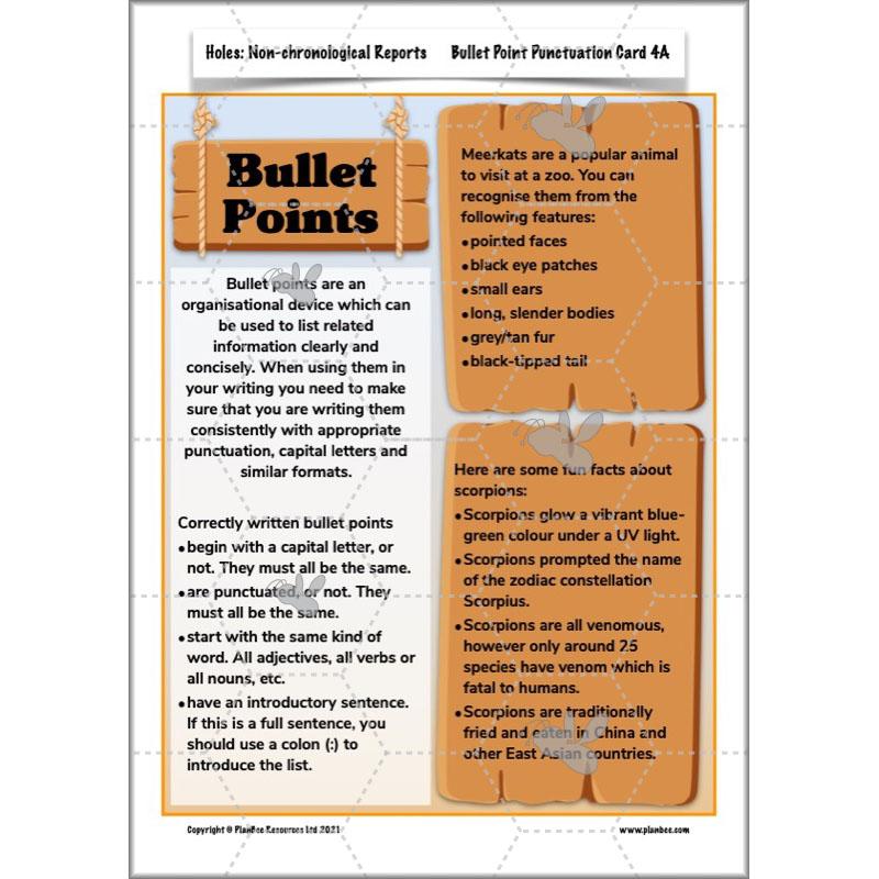 Holes | Non-chronological Reports Year 5 | PlanBee