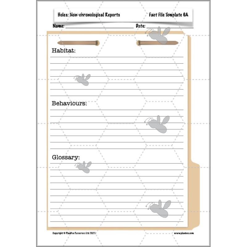 Holes | Non-chronological Reports Year 5 | PlanBee