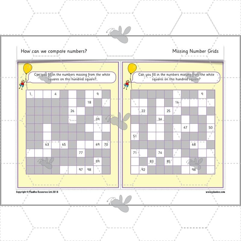 PlanBee How Can We Compare Numbers? Place Value & Number Year 2 Maths Plans