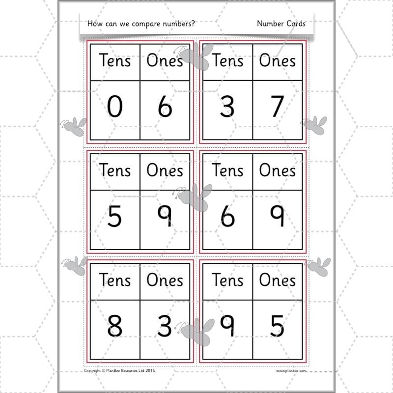PlanBee How Can We Compare Numbers? Place Value & Number Year 2 Maths Plans
