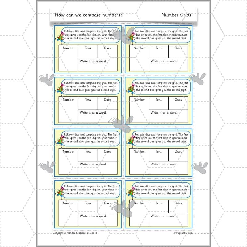 PlanBee How Can We Compare Numbers? Place Value & Number Year 2 Maths Plans