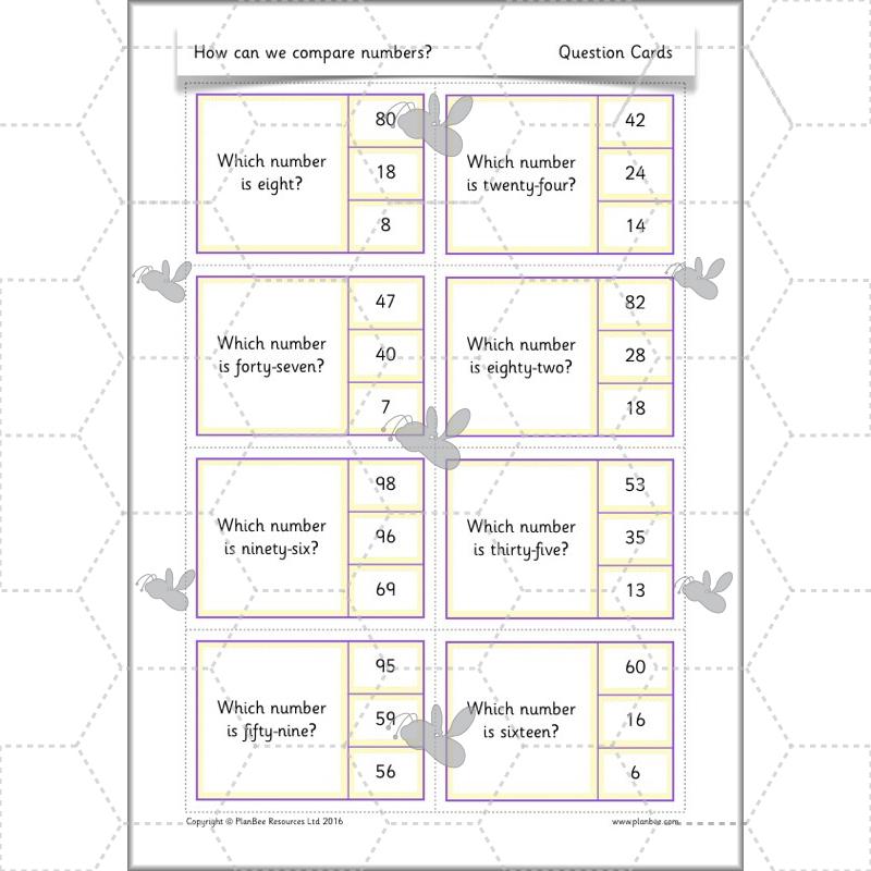 PlanBee How Can We Compare Numbers? Place Value & Number Year 2 Maths Plans