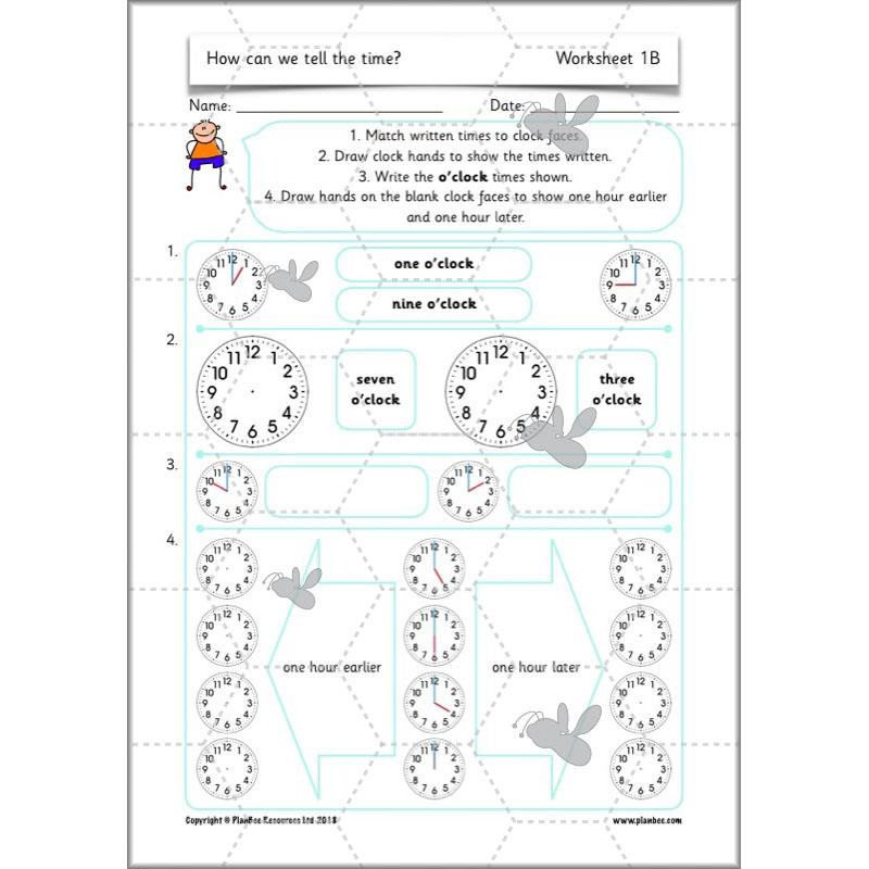 PlanBee Year 2 Time Lessons KS1 | How can we tell the time?