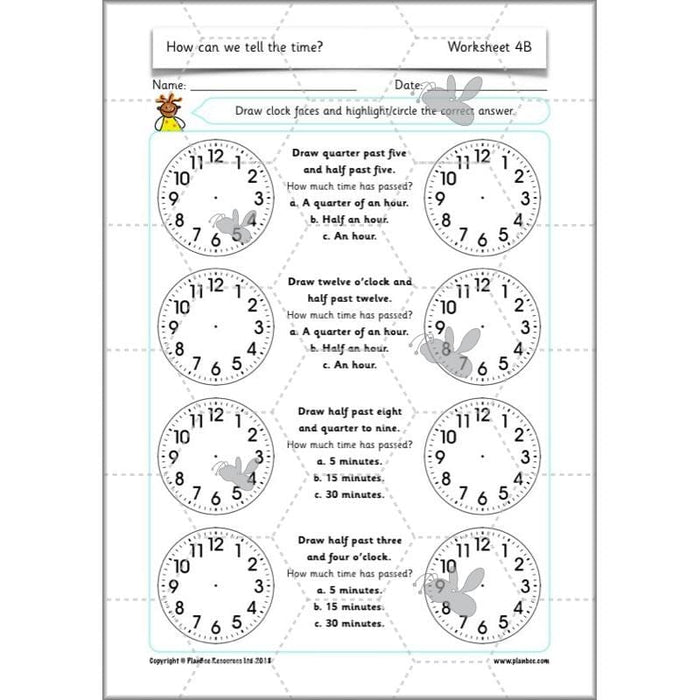 PlanBee Year 2 Time Lessons KS1 | How can we tell the time?
