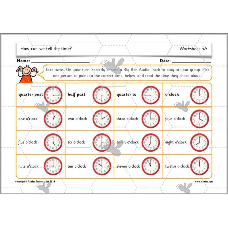 PlanBee Year 2 Time Lessons KS1 | How can we tell the time?