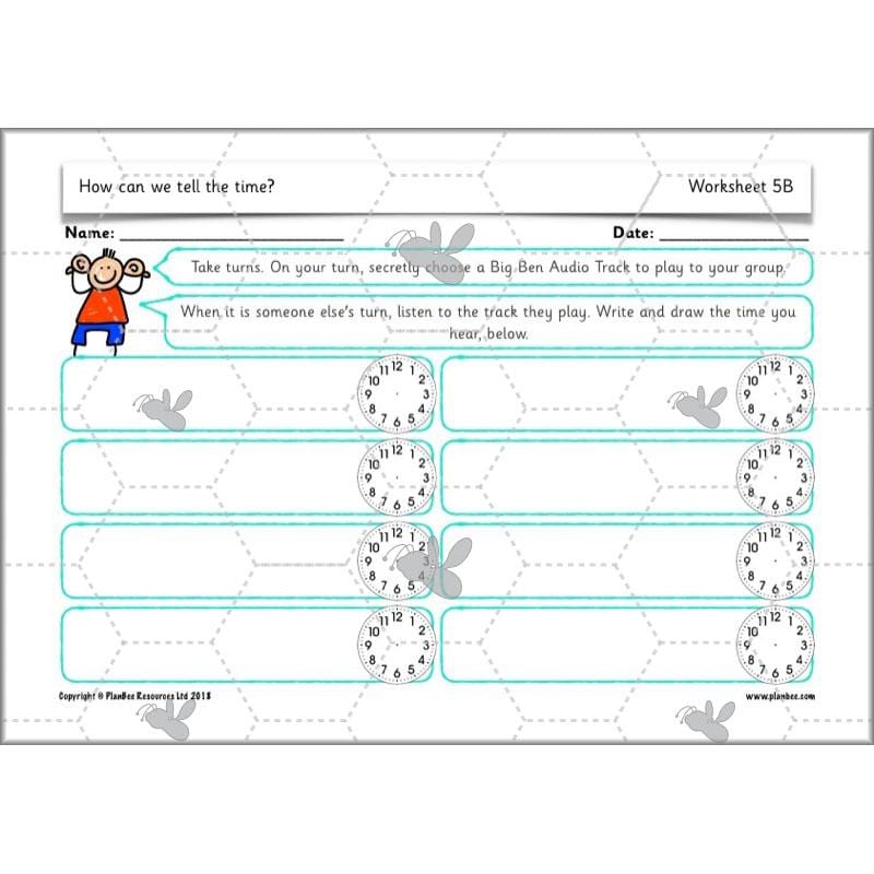 PlanBee Year 2 Time Lessons KS1 | How can we tell the time?