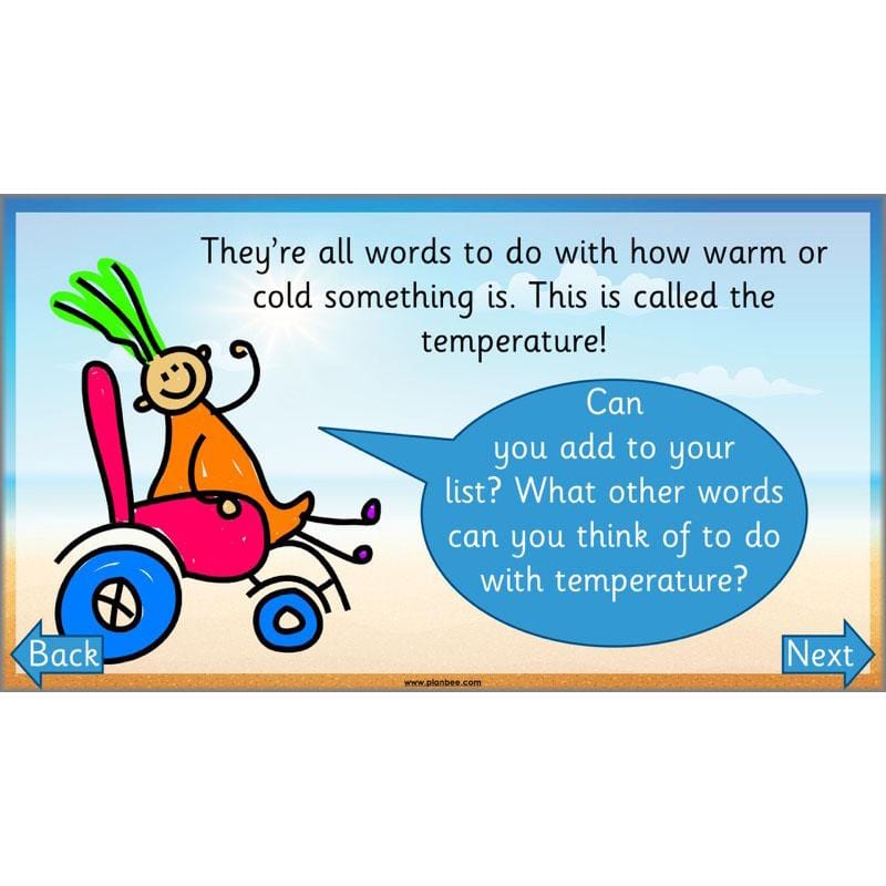 PlanBee How hot is it? - Year 2 Maths - Measurement Planning