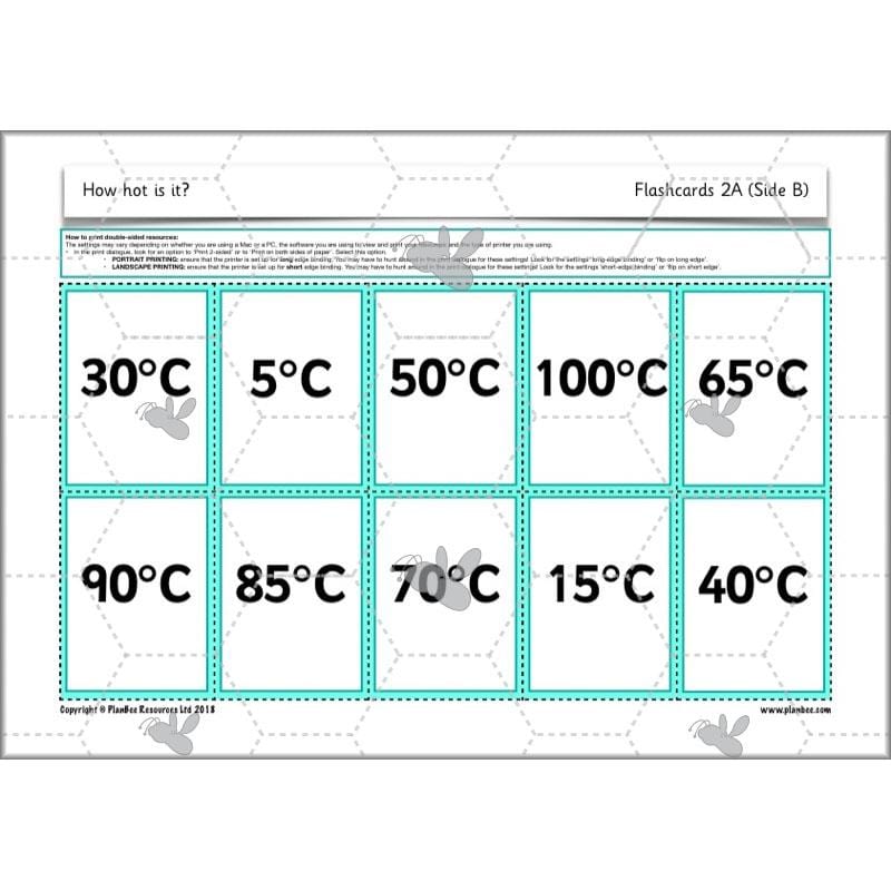 PlanBee How hot is it? - Year 2 Maths - Measurement Planning