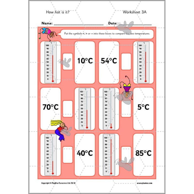 PlanBee How hot is it? - Year 2 Maths - Measurement Planning