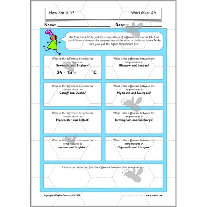 PlanBee How hot is it? - Year 2 Maths - Measurement Planning