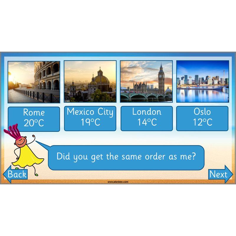 PlanBee How hot is it? - Year 2 Maths - Measurement Planning