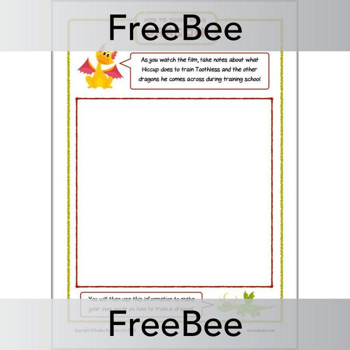 Free How to Train your Dragon Activity Sheets by PlanBee