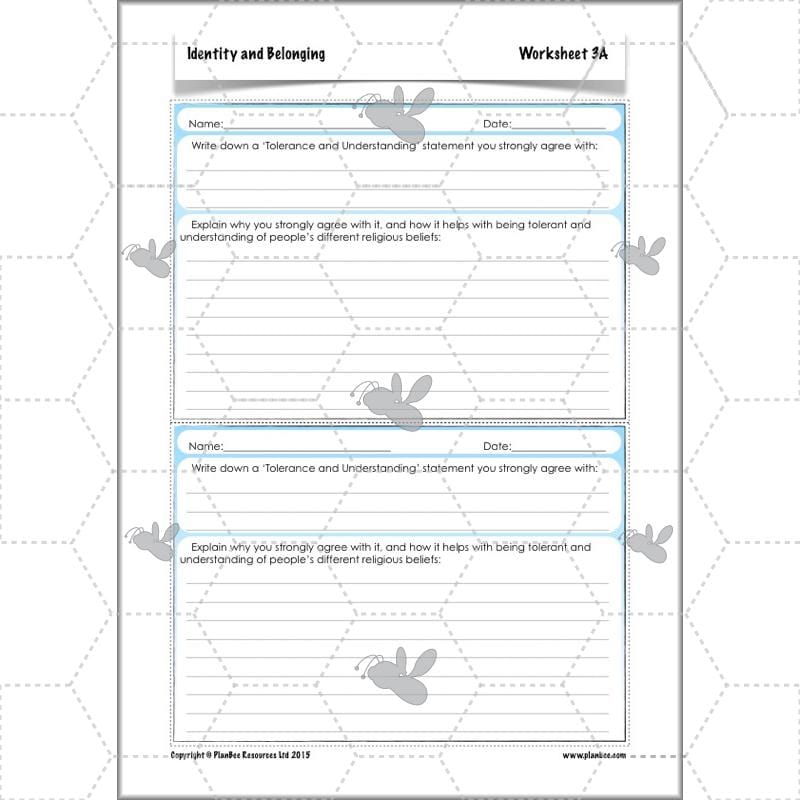 PlanBee Identity and Belonging Year 4 KS2 RE Lesson Pack by PlanBee