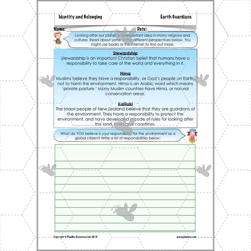 PlanBee Identity and Belonging Year 4 KS2 RE Lesson Pack by PlanBee