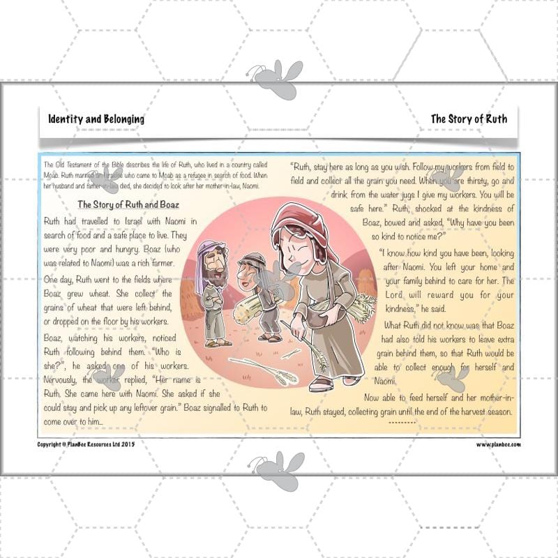 PlanBee Identity and Belonging Year 4 KS2 RE Lesson Pack by PlanBee