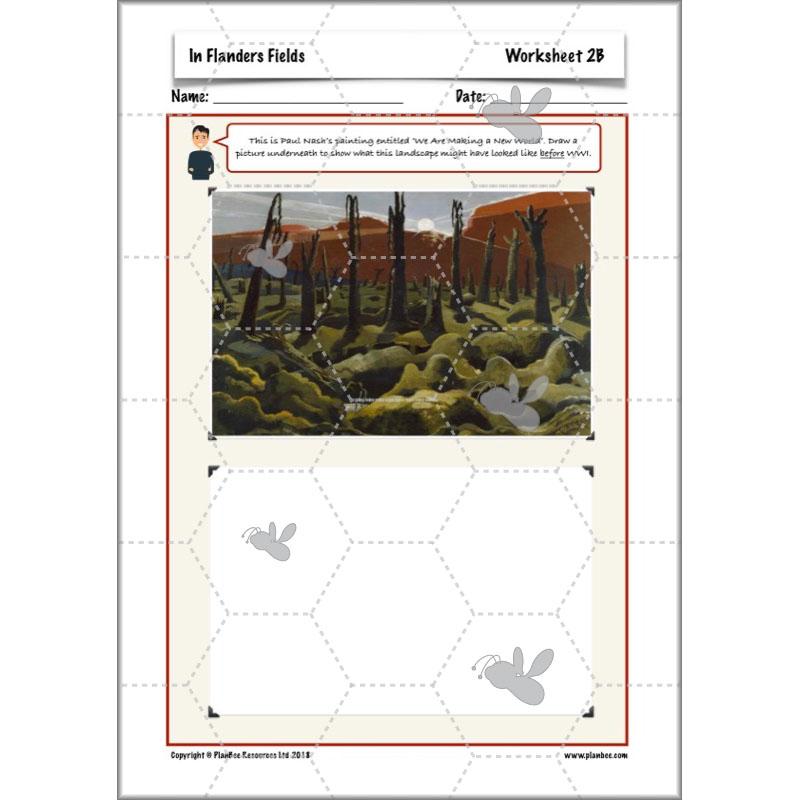 PlanBee WW1 Art Ideas KS2 In Flanders Fields Art Lessons by PlanBee