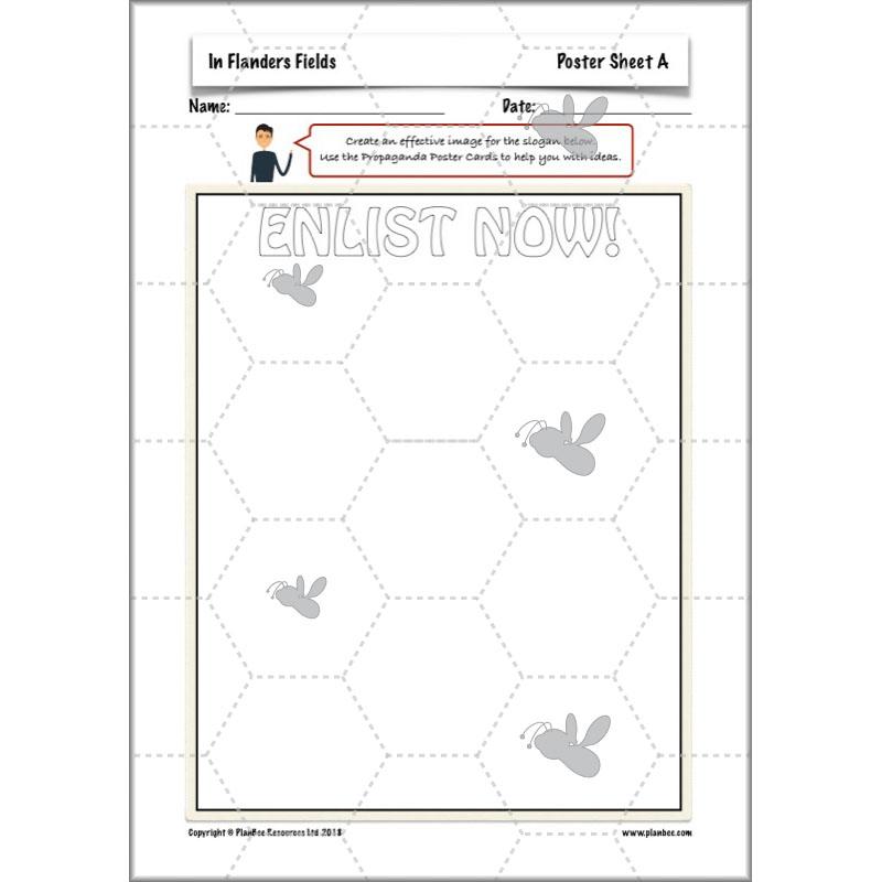 PlanBee WW1 Art Ideas KS2 In Flanders Fields Art Lessons by PlanBee