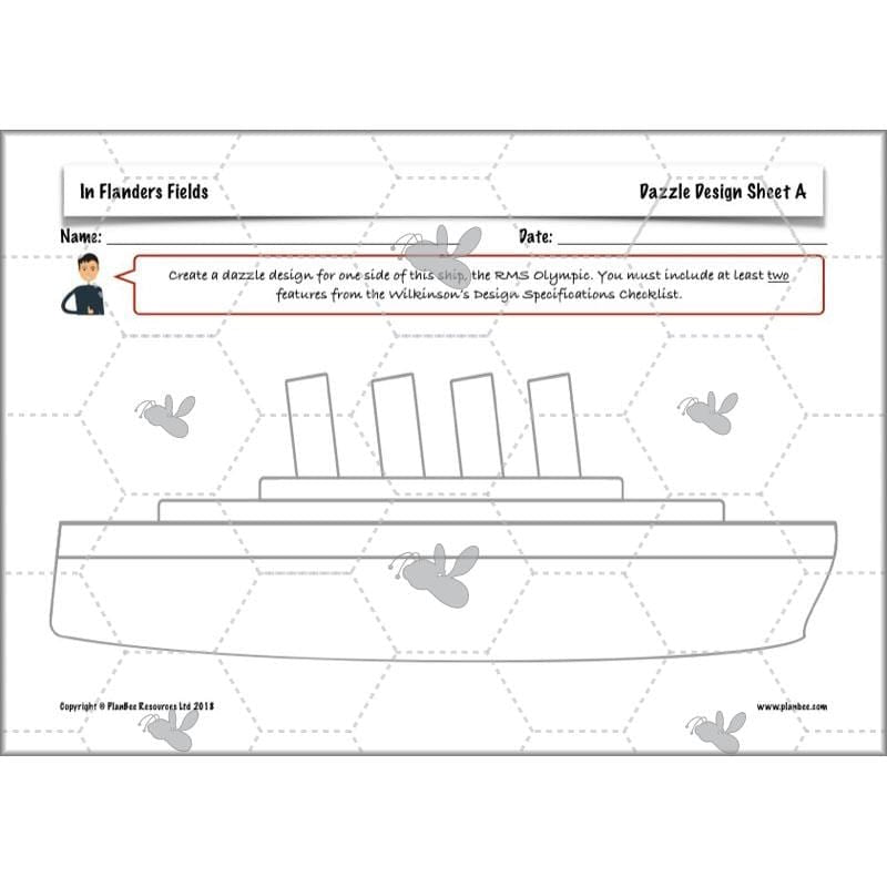 PlanBee WW1 Art Ideas KS2 In Flanders Fields Art Lessons by PlanBee