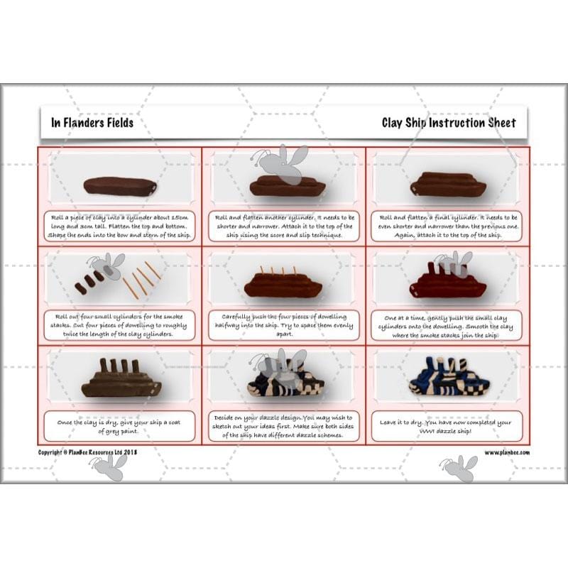 PlanBee WW1 Art Ideas KS2 In Flanders Fields Art Lessons by PlanBee