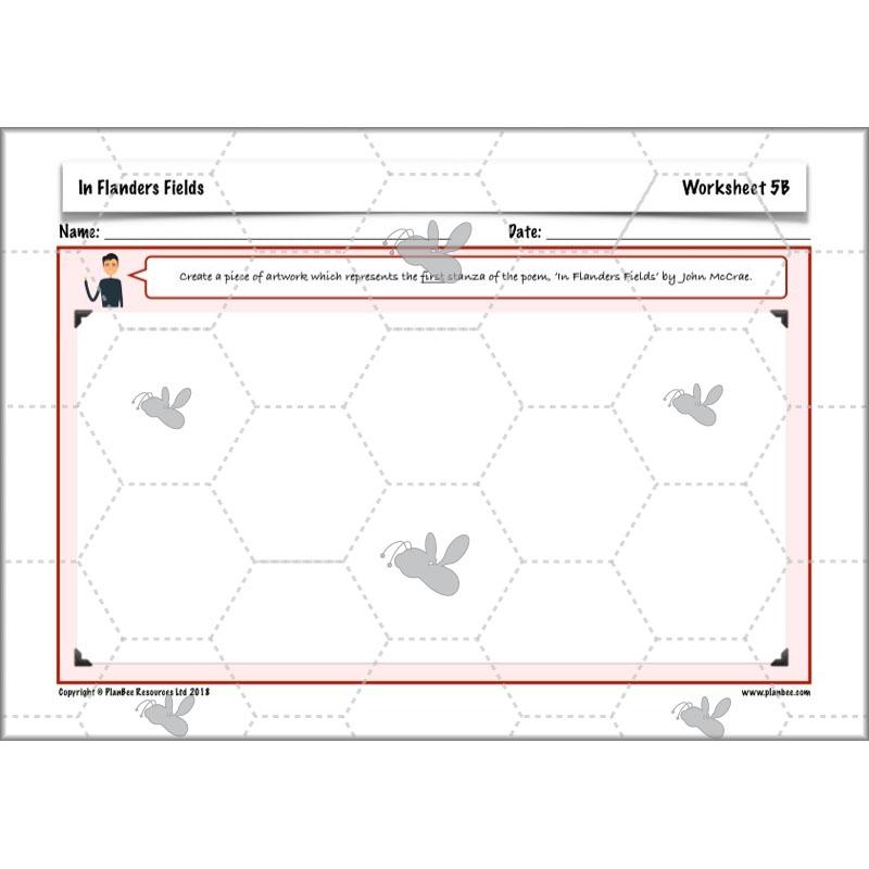 PlanBee WW1 Art Ideas KS2 In Flanders Fields Art Lessons by PlanBee