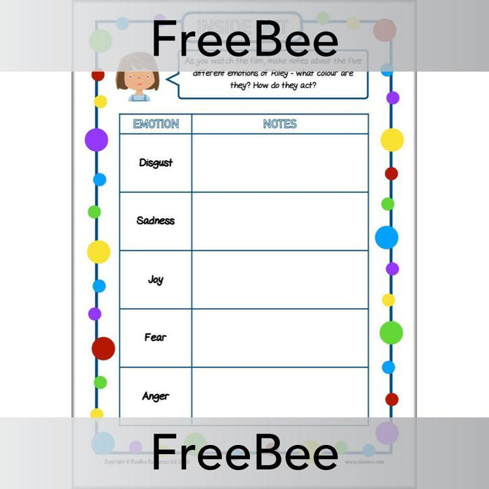 inside-out-activity-sheets-planbee for Free Printable Inside Out Worksheets Inside Out Activity Sheets — PlanBee for Free Printable Inside Out Worksheets