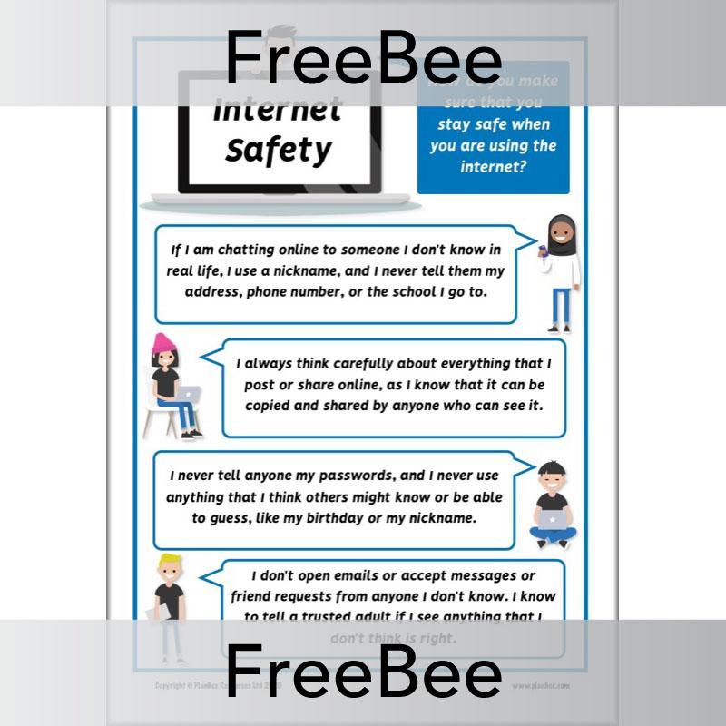 PlanBee Internet Safety Posters for KS2 by PlanBee