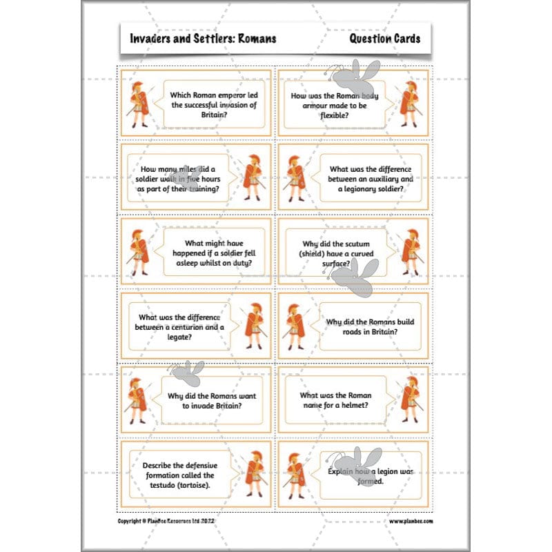 PlanBee Roman Invasion of Britain KS2 Invaders and Settlers | PlanBee