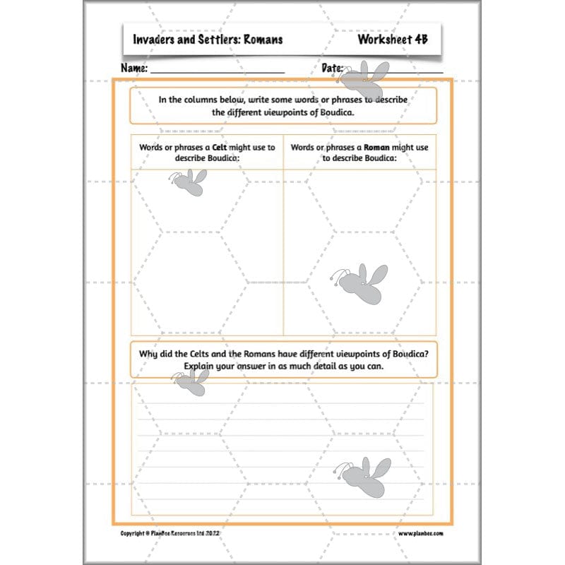 PlanBee Roman Invasion of Britain KS2 Invaders and Settlers | PlanBee