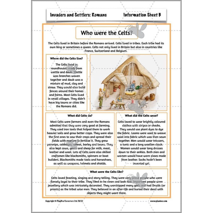 PlanBee Roman Invasion of Britain KS2 Invaders and Settlers | PlanBee