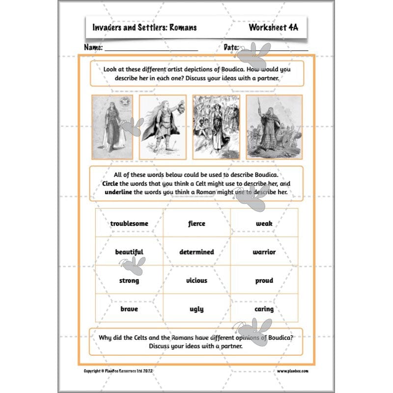 PlanBee Roman Invasion of Britain KS2 Invaders and Settlers | PlanBee