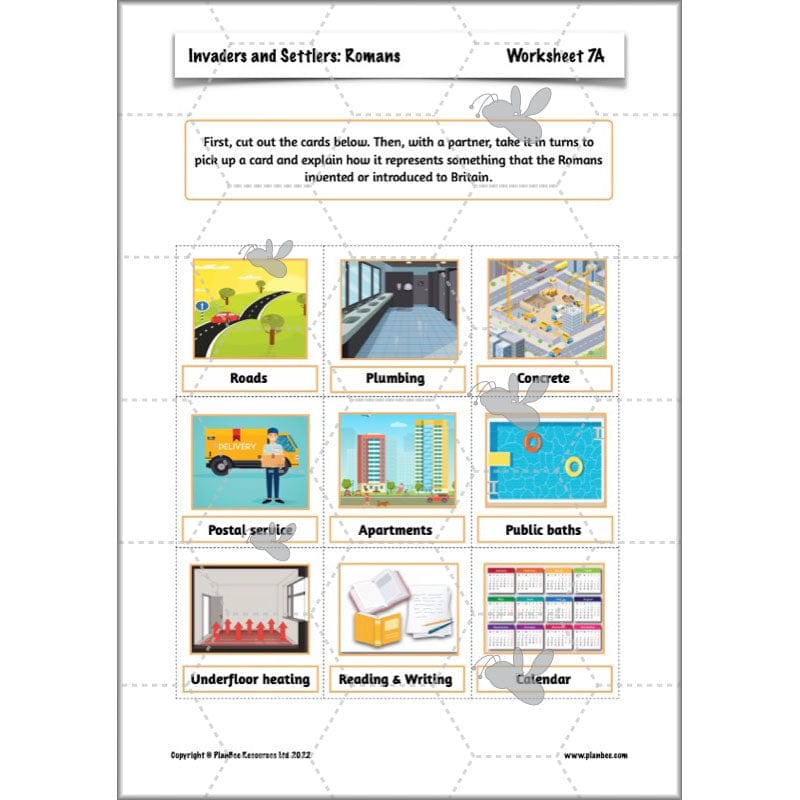 PlanBee Roman Invasion of Britain KS2 Invaders and Settlers | PlanBee