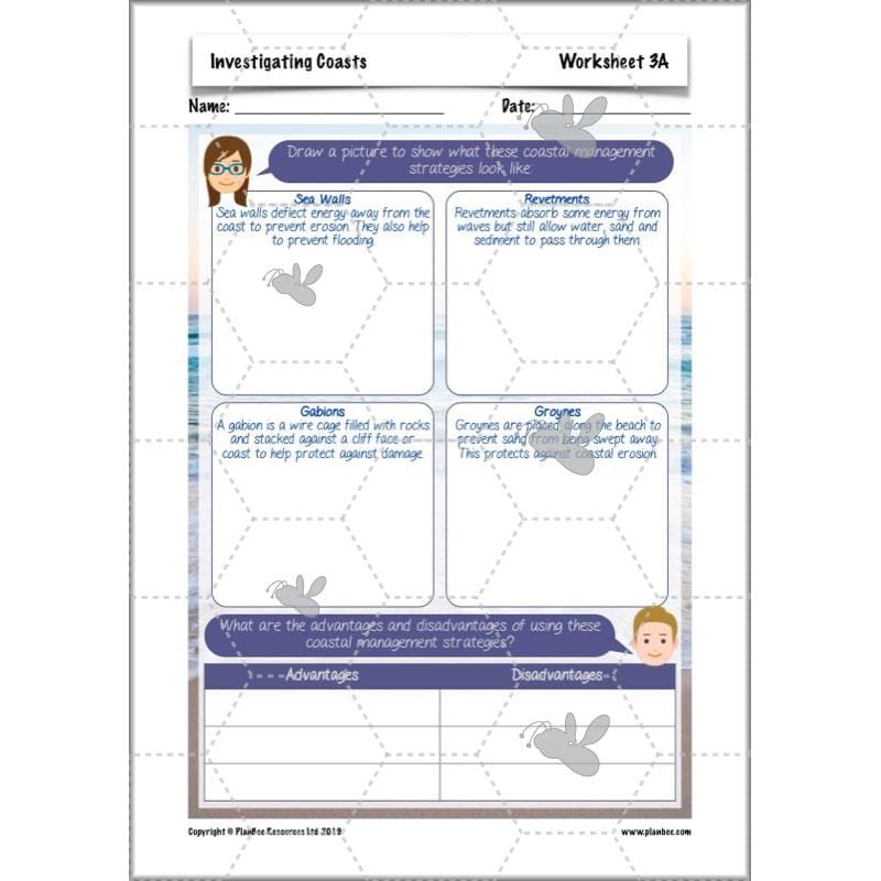PlanBee Investigating Coasts KS2 Geography Lessons | PlanBee