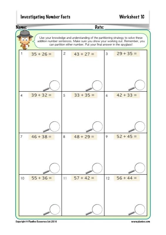 PlanBee Investigating Number Facts: Maths Addition and Subtraction KS2 Year 3