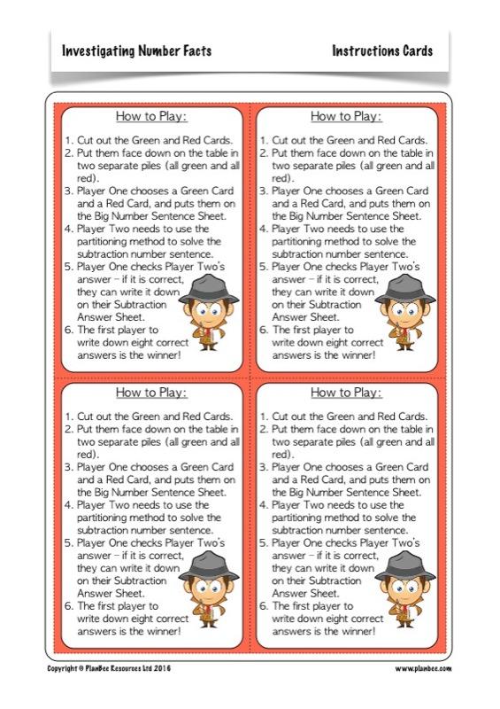 PlanBee Investigating Number Facts: Maths Addition and Subtraction KS2 Year 3