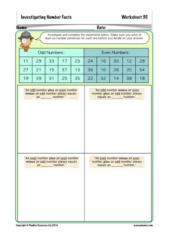 PlanBee Investigating Number Facts: Maths Addition and Subtraction KS2 Year 3