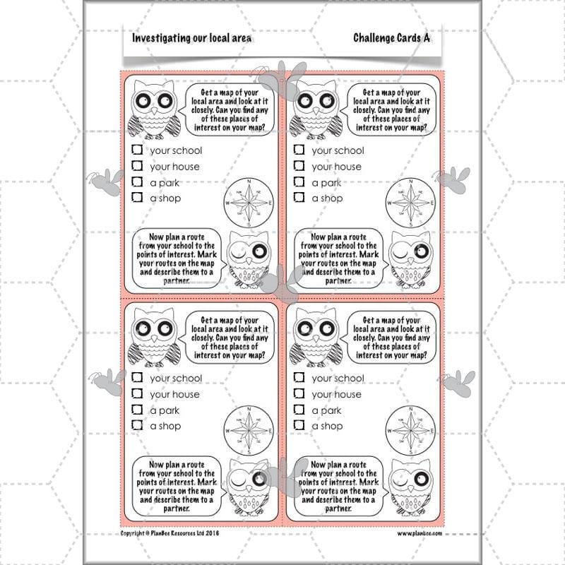 PlanBee Investigating Our Local Area: Year 3 Geography scheme of work
