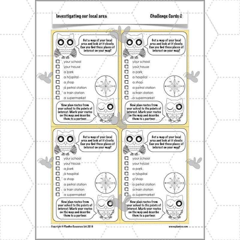 PlanBee Investigating Our Local Area: Year 3 Geography scheme of work