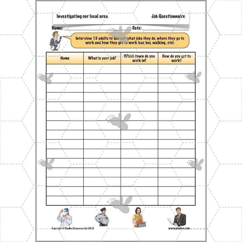 PlanBee Investigating Our Local Area: Year 3 Geography scheme of work
