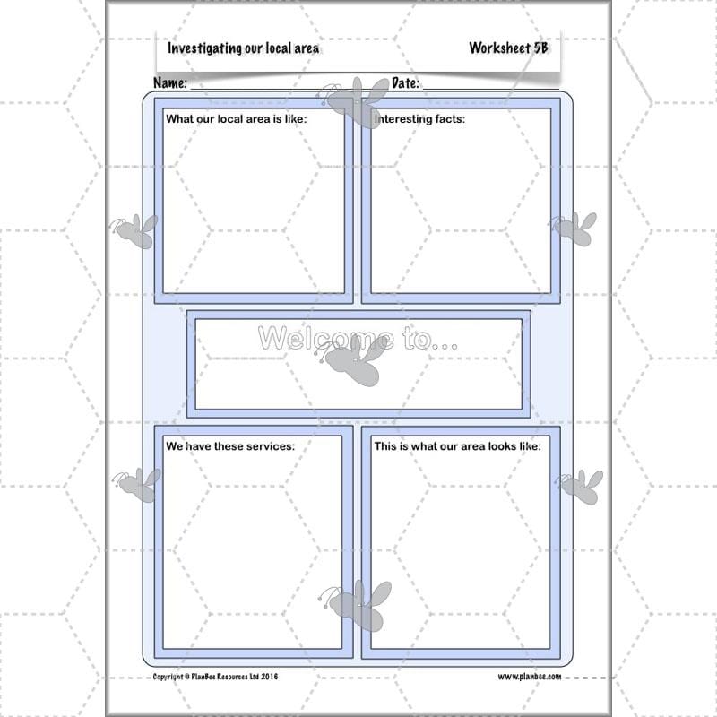 PlanBee Investigating Our Local Area: Year 3 Geography scheme of work