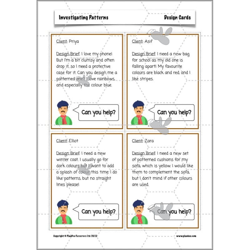 PlanBee Investigating Patterns - KS2 Art Primary Resources for Year 3 & Year 4