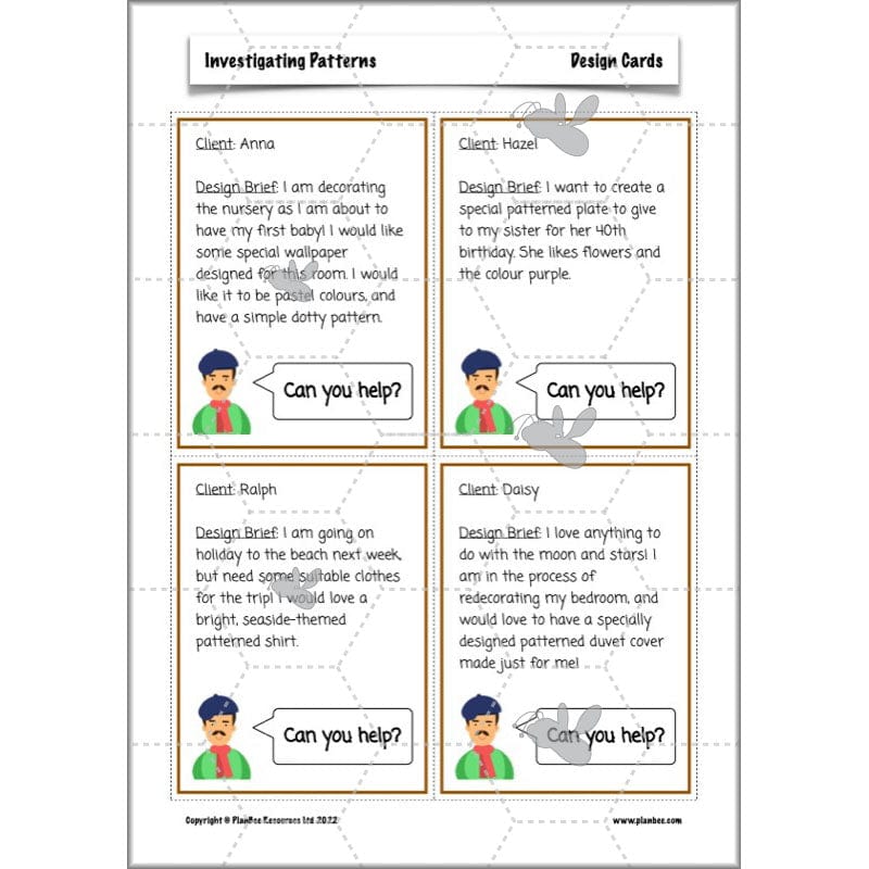 PlanBee Investigating Patterns - KS2 Art Primary Resources for Year 3 & Year 4