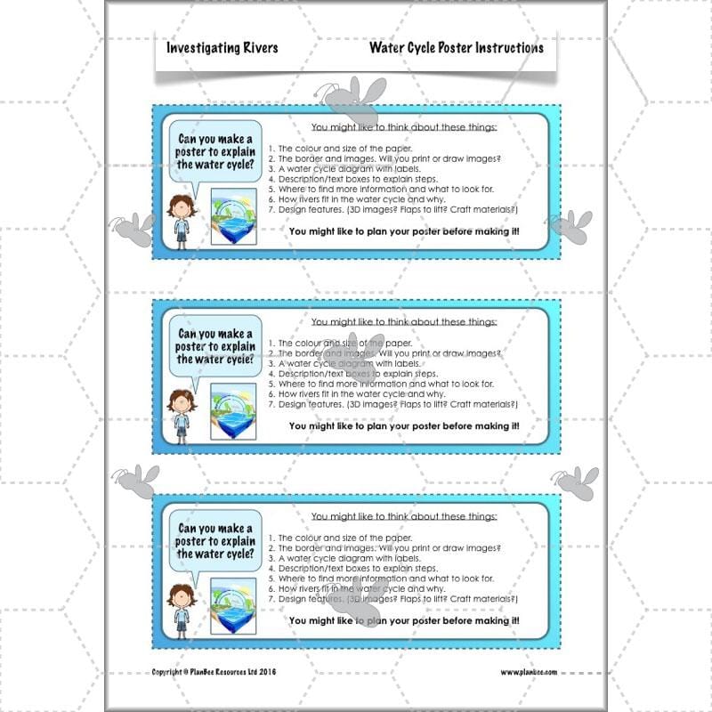 PlanBee Investigating Rivers KS2 planning – physical geography resources