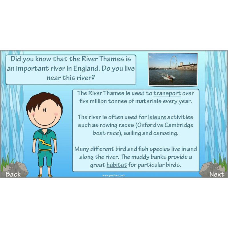 Fact File Ks2 Rivers Investigating Rivers KS2 Geography lessons by PlanBee