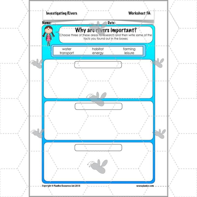 PlanBee Investigating Rivers KS2 planning – physical geography resources