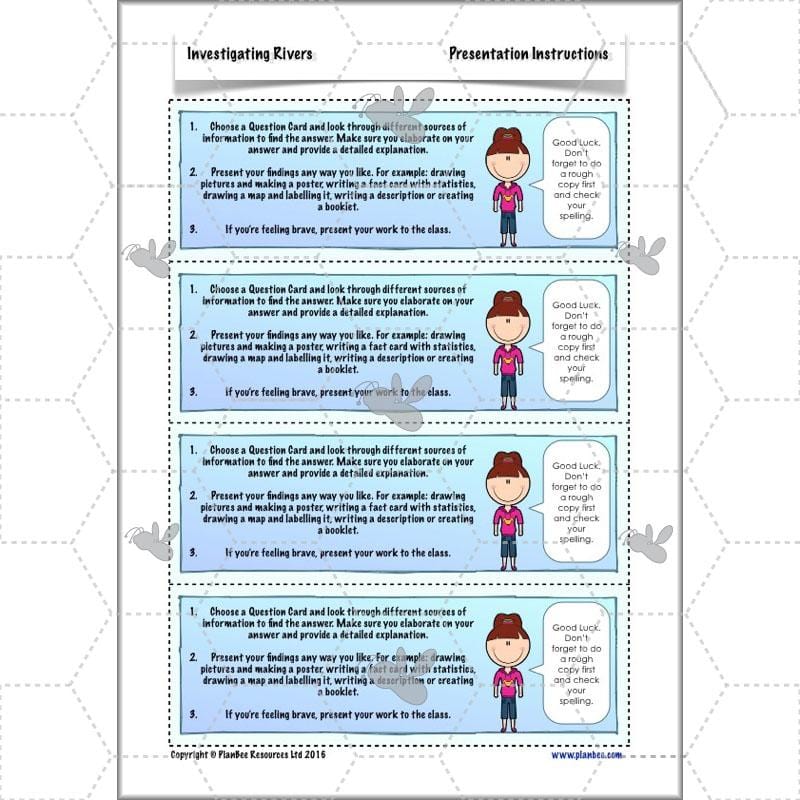 PlanBee Investigating Rivers KS2 planning – physical geography resources