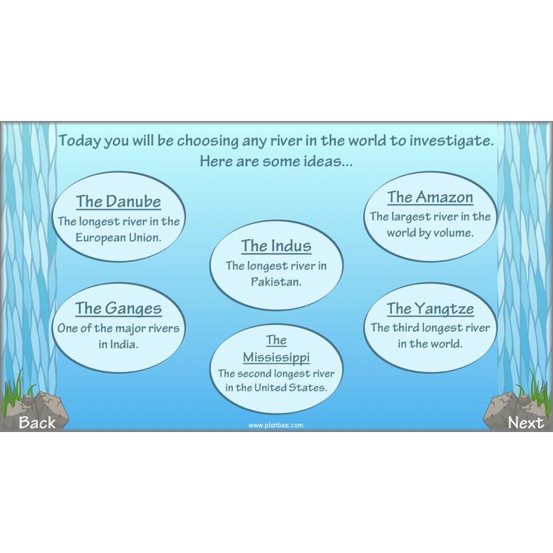 PlanBee Investigating Rivers KS2 planning – physical geography resources