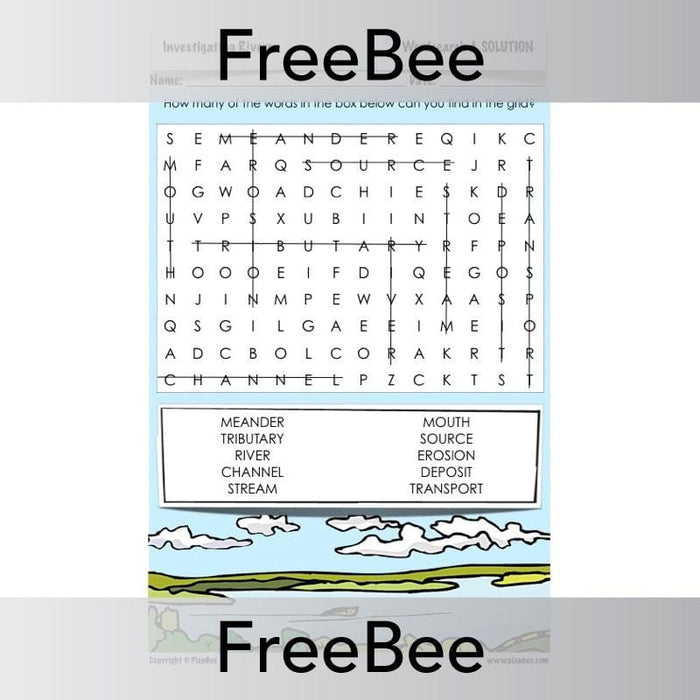 PlanBee Investigating Rivers | PlanBee FreeBees
