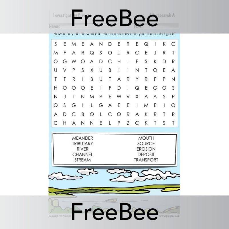 PlanBee Investigating Rivers | PlanBee FreeBees