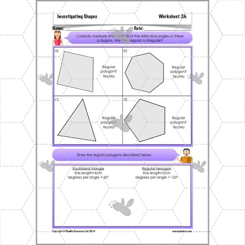 PlanBee Year 5 Shape KS2 Geometry Maths Lessons by PlanBee