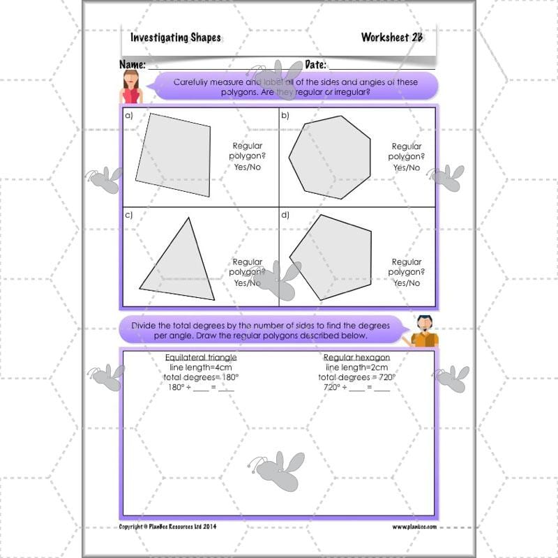 PlanBee Year 5 Shape KS2 Geometry Maths Lessons by PlanBee